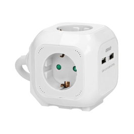 ORNO Alargadera de 1.4m con 4 tomas Schuko y 2 USB