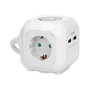 ORNO Alargadera de 1.4m con 4 tomas Schuko y 2 USB