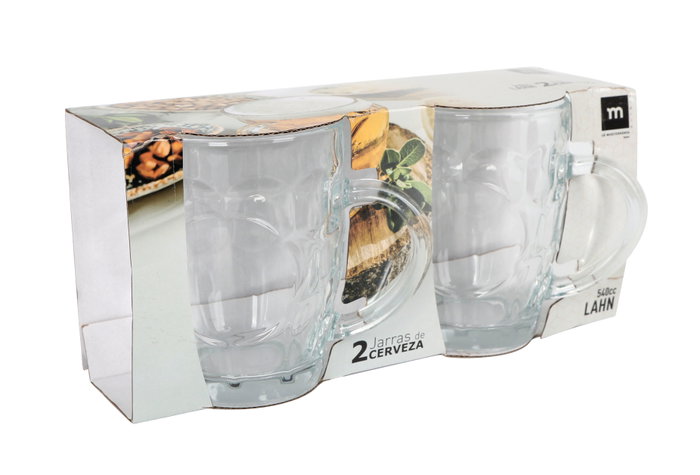 La Mediterranea Set de 2 Jarras Lahn de 540 cc en Cristal (12 Cajas)带来
