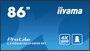 IIYAMA LH8665UHSB-B1 217cm(86") 4K UHD IPS 2xHDMI+DP+2xUSB Wifi 24/7