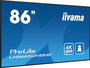 IIYAMA LH8665UHSB-B1 217cm(86") 4K UHD IPS 2xHDMI+DP+2xUSB Wifi 24/7