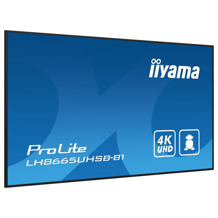IIYAMA LH8665UHSB-B1 217cm(86") 4K UHD IPS 2xHDMI+DP+2xUSB Wifi 24/7
