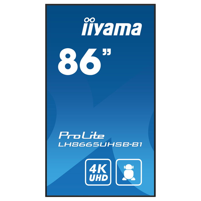 IIYAMA LH8665UHSB-B1 217cm(86") 4K UHD IPS 2xHDMI+DP+2xUSB Wifi 24/7