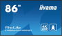 Iiyama LH8665UHSB-B1 Monitor de 86 pulg. 4K UHD IPS Android 11