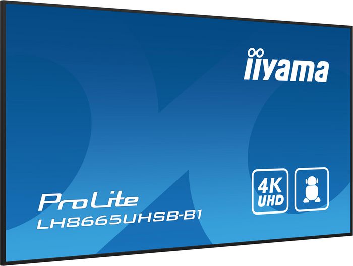 Iiyama LH8665UHSB-B1 Monitor de 86 pulg. 4K UHD IPS Android 11 Iiyama LH8665UHSB-B1 Monitor de 86 pulg. 4K UHD IPS Android 11