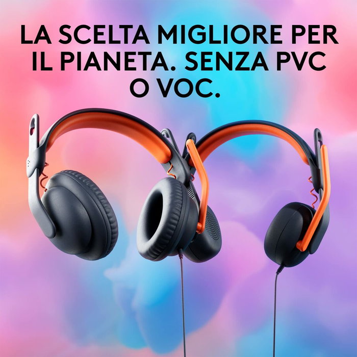 Logitech Zone Learn Auriculares de Diadema Azul y Naranja