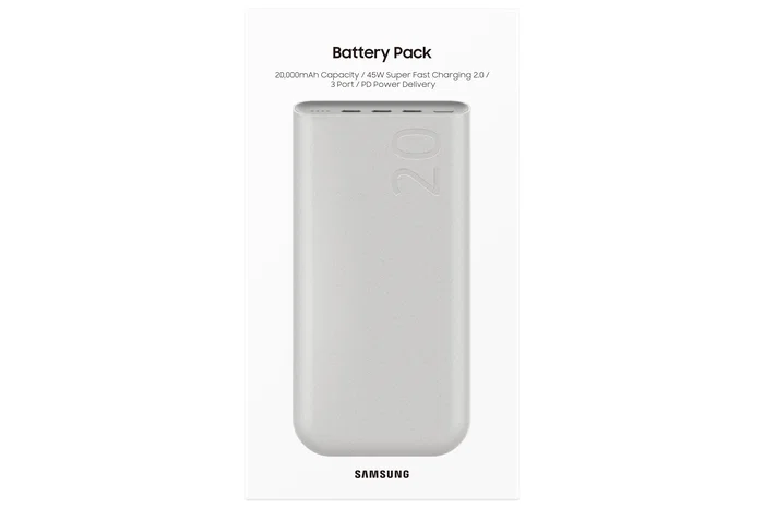 Samsung EB-P4520XUEGEU Batería Externa 20000 mAh 45W Beige