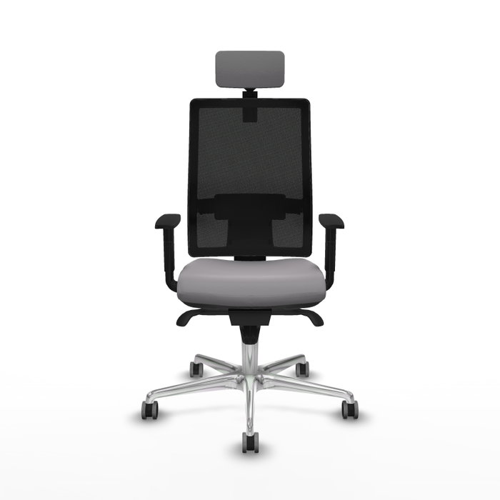 PIQUERAS Y CRESPO Silla de oficina Horna con mecanismo Sincro, Gris y Negro PIQUERAS Y CRESPO Silla de oficina Horna con mecanismo Sincro, Gris y Negro