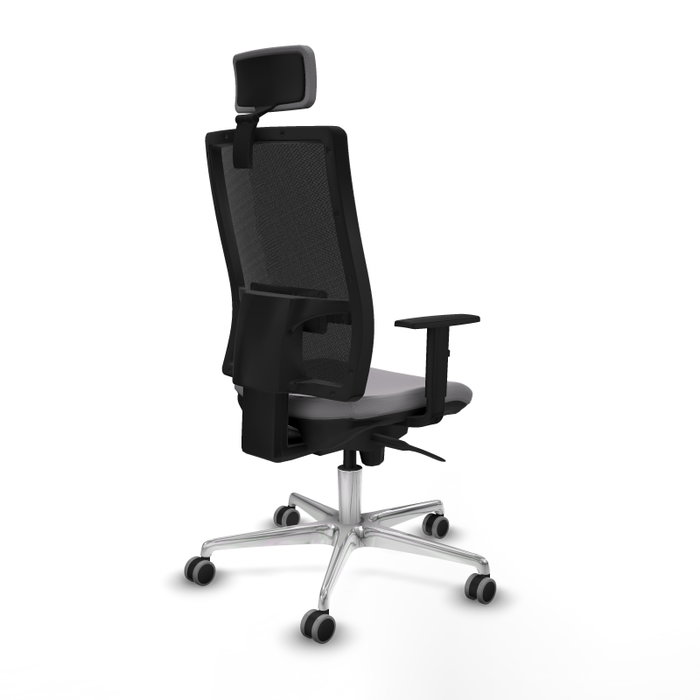 PIQUERAS Y CRESPO Silla de oficina Horna con mecanismo Sincro, Gris y Negro PIQUERAS Y CRESPO Silla de oficina Horna con mecanismo Sincro, Gris y Negro