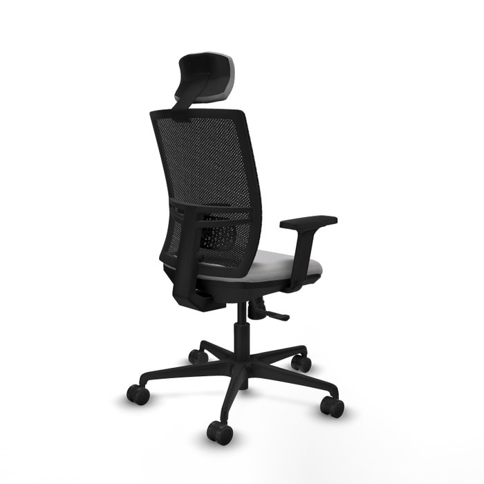 PIQUERAS Y CRESPO Silla de oficina Yunquera con mecanismo Sincro Gris claro y Negro