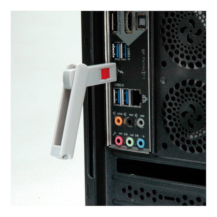 ROLINE 11.02.8333 Bloqueador de puerto USB Tipo C con llave y cerradura
