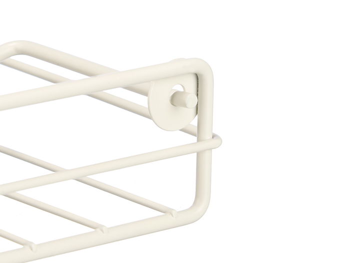 Kinvara Servilletero de acero, color crema, dimensiones 19.5 x 19.5 x 5 cm, organizador de servilletas de metal para cocina (Set de 12)