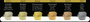 Finetec FINETEC® Premium set de acuarelas nacaradas Antique Tones de 6 colores