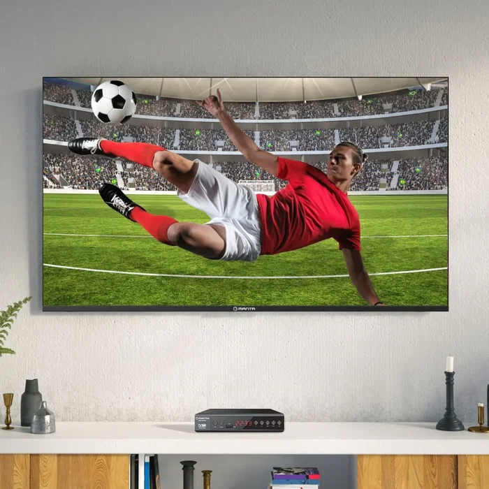 Manta DVBT025PRO Sintonizador TDT Cable DVB-T2 Full HD 1080p con Grabador PVR, Reproduce H.265/HEVC, MKV, AVI, Negro