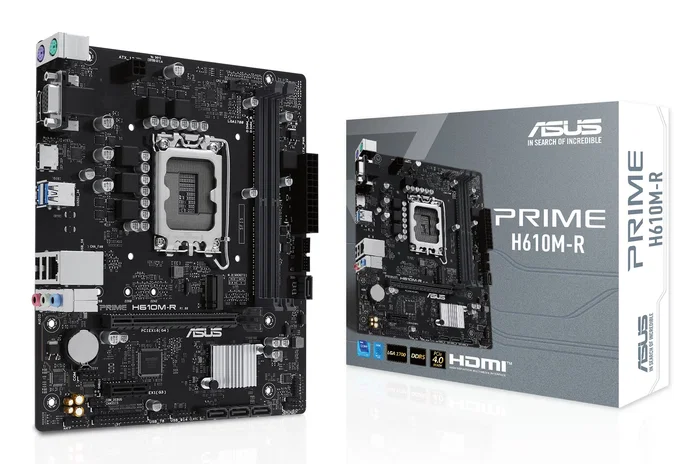 Asus PRIME H610M-R-SI Intel H610 LGA 1700 DDR5 micro ATX Asus PRIME H610M-R-SI Intel H610 LGA 1700 DDR5 micro ATX