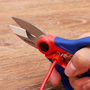 Workpro Tijeras de Electricista Acero Inoxidable con Ranuras Pelacables y Crimpado, Azul/Rojo, 167 x 80 x 28 mm