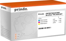 Prindo Multipack Classic Cian, Magenta y Amarillo PRTBTN242CMY