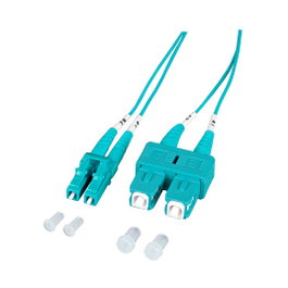 EFB Elektronik Cable de fibra óptica OM3 Duplex LC-SC 5m Aqua