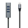 Aisens Hub USB 3.1 USB-C a 4x Tipo A, Gris, 10cm