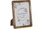 DKD Home Decor Marco de Foto 15x20 cm Mango y Cristal Marrón