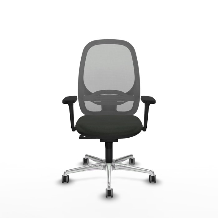 PIQUERAS Y CRESPO Silla de oficina Cilanco con mecanismo Sincro, Tela Negra y Malla Gris PIQUERAS Y CRESPO Silla de oficina Cilanco con mecanismo Sincro, Tela Negra y Malla Gris