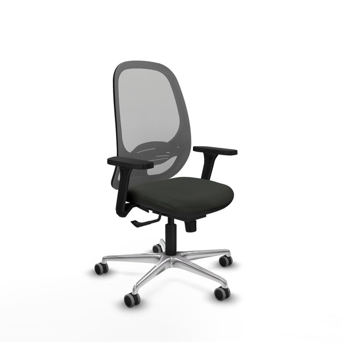 PIQUERAS Y CRESPO Silla de oficina Cilanco con mecanismo Sincro, Tela Negra y Malla Gris PIQUERAS Y CRESPO Silla de oficina Cilanco con mecanismo Sincro, Tela Negra y Malla Gris