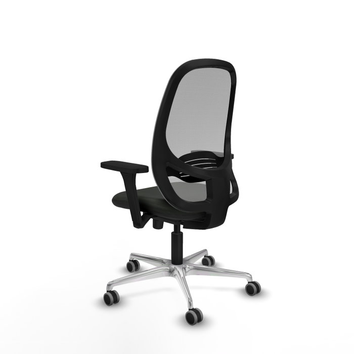 PIQUERAS Y CRESPO Silla de oficina Cilanco con mecanismo Sincro, Tela Negra y Malla Gris PIQUERAS Y CRESPO Silla de oficina Cilanco con mecanismo Sincro, Tela Negra y Malla Gris