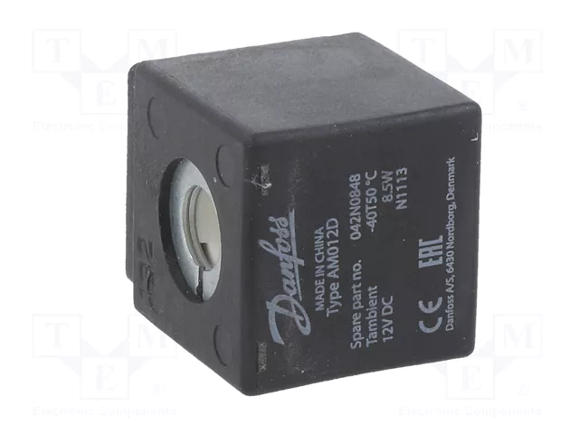DANFOSS Bobina de electroválvula 12VDC 8,5W 9mm