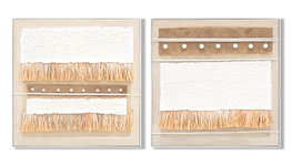 DKD Home Decor Cuadro Lienzo MDF Boho 2 Surtido