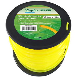 Riegolux RGX Hilo Desbrozadora Nylon 3,0mm x 100m Amarillo