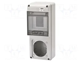 GEWISS Carcasa para aparatos modulares 68 Q-DIN 5 módulos IP65 gris