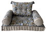 DKD Home Decor Sillon Azul Beige 55 x 18 x 90 cm Set de 4