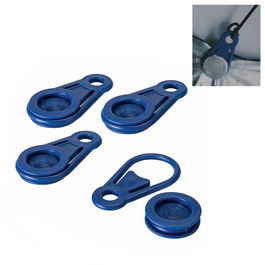 Benson Conjunto 6 Clips Pinza Sujección Toldos Lonas PVC Azul Ø0,44 x 8,3 cm