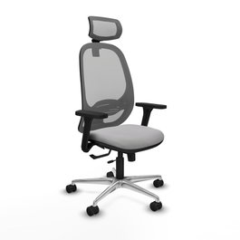 PIQUERAS Y CRESPO Silla de oficina Cilanco con mecanismo Sincro/Traslack en Gris