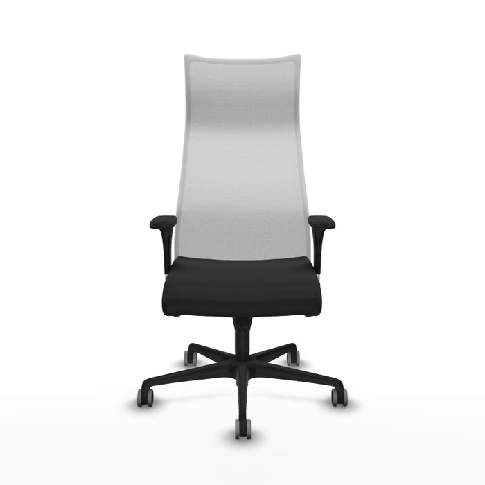 Sillón Albacete con mecanismo Sincro tapizada con Similpiel color Negro y malla color Blanco. Equipado con Base nailon negra, Brazos 1D y Ruedas 65 mm parqué Sillón Albacete con mecanismo Sincro tapizada con Similpiel color Negro y malla color Blanco. Equipado con Base nailon negra, Brazos 1D y Ruedas 65 mm parqué