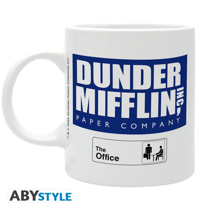 ABYstyle ABYMUGA514 Taza Cerámica 'The Office' El Mejor Jefe del Mundo, 320ml, Blanca, Aptas Lavavajillas y Microondas
