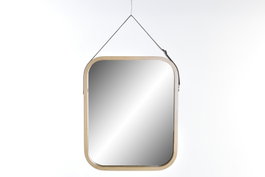 DKD Home Decor Espejo Bambú PU 33x1,5x40,5 Natural