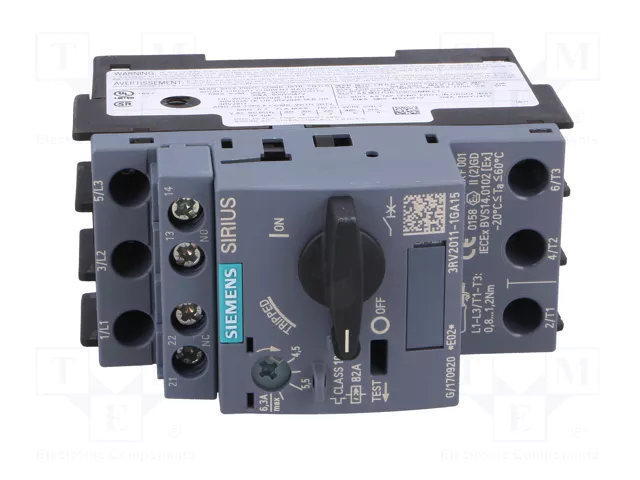 SIEMENS 3RV2011-1GA15 Interruptor motorizado 2,2kW S00