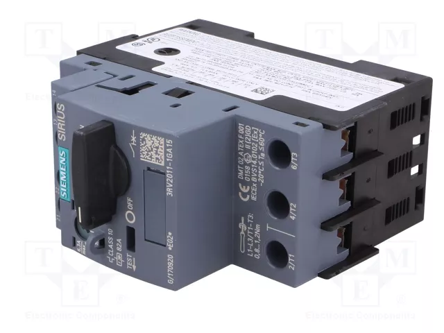 SIEMENS 3RV2011-1GA15 Interruptor motorizado 2,2kW S00
