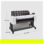HP DesignJet T1600 Impresora de 36 pulgadas Inyección de tinta térmica 2400 x 1200 DPI 6 cartuchos