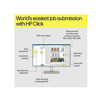 HP DesignJet T1600 Impresora de 36 pulgadas Inyección de tinta térmica 2400 x 1200 DPI 6 cartuchos
