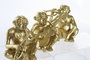 DKD Home Decor Figura Resina Mono Músico Dorado Surtido de 3