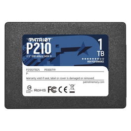 Patriot P210 SSD 1 TB 2.5" SATA 6 Gb/s Negro