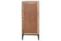 DKD Home Decor Chifonier Indio Natural Negro 5 Cajones 35 x 106 x 45 cm