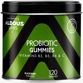 ALDOUS BIO Probióticos con Vitaminas 120 Gummies Sabor Mora