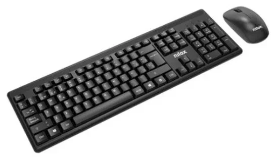 Nilox NXKMWE011 Kit de Teclado y Ratón Inalámbrico Negro