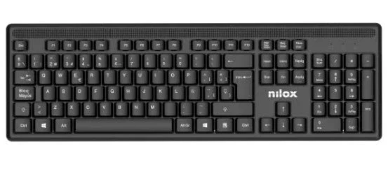 Nilox NXKMWE011 Kit de Teclado y Ratón Inalámbrico Negro