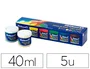 Pelikan Pintura a dedos de 40 ml, Caja con 5 Colores Surtidos, CD/40S