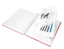 Liderpapel Carpeta escaparate con espiral rojo 20 fundas DIN A4