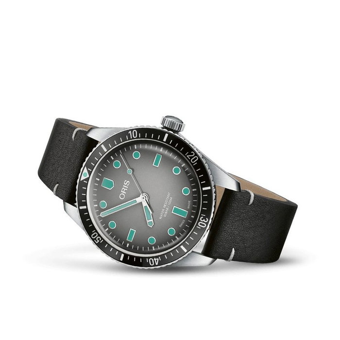 Oris Divers Sixty-Five Automático con Correa de Piel Negra